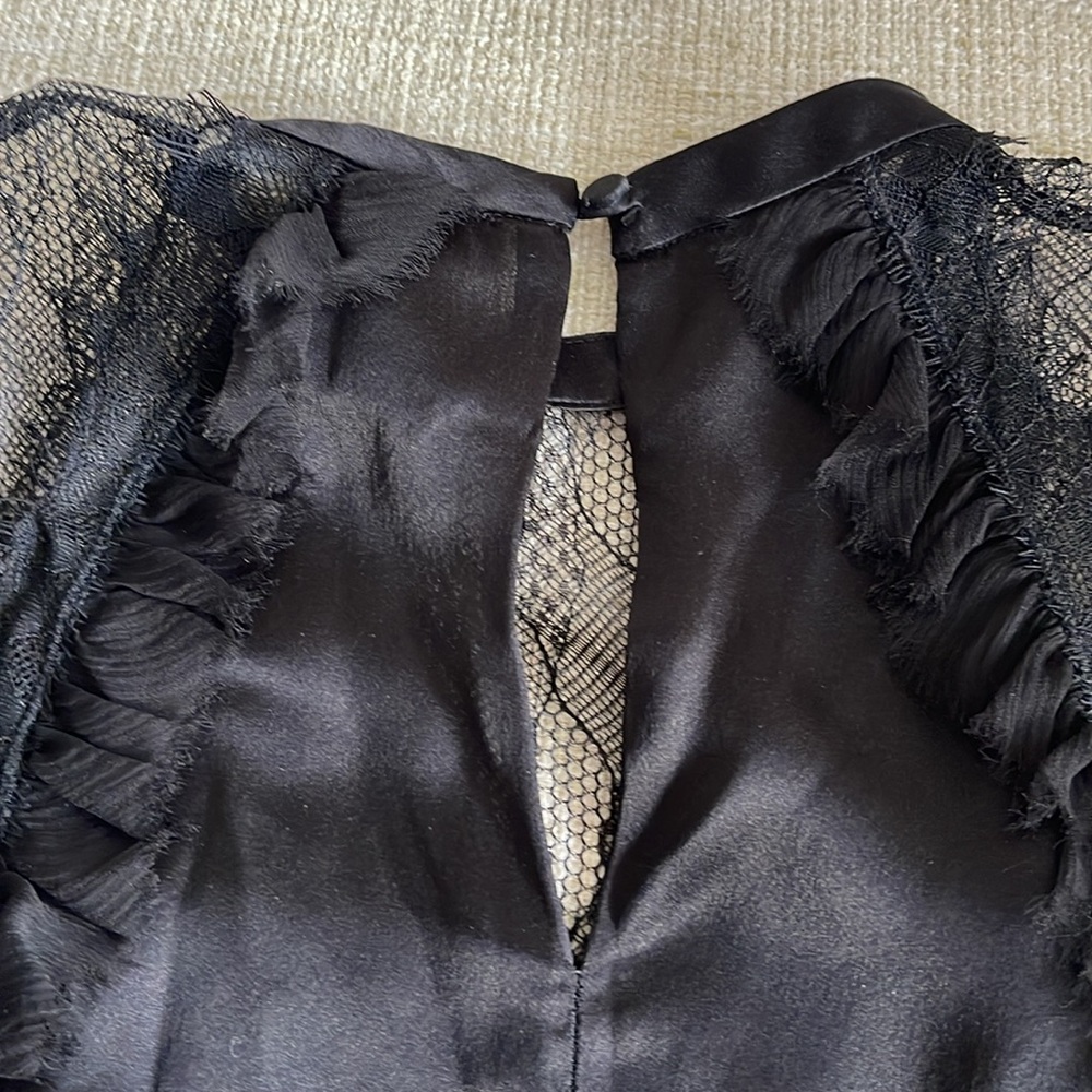 Jonathan Simkhai Lace and Silk Blouse - Picture 3 of 6